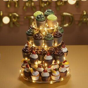4 Tier Cupcake Stand with lights